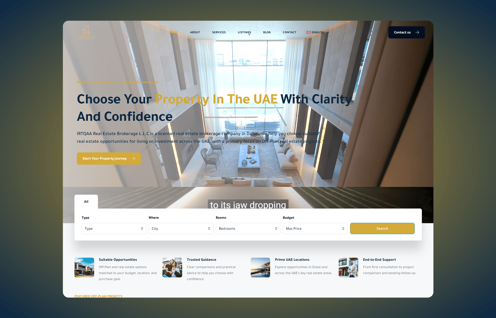 IRTQAA Real Estate Brokerage Website