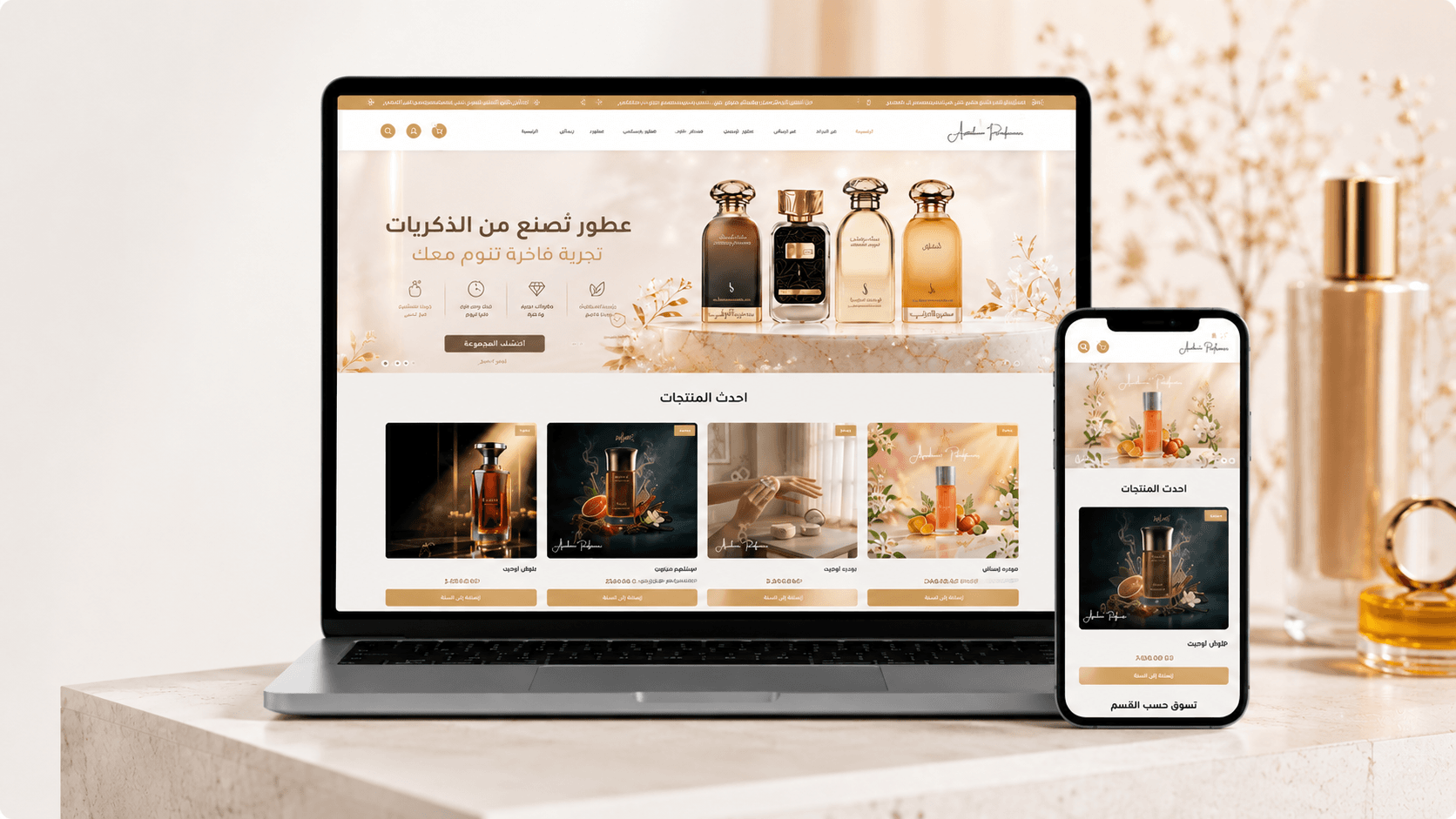 Arabian Perfumes – E-Commerce Website