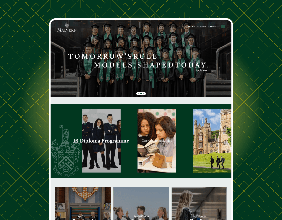 Malvern College Landing Page Redesign